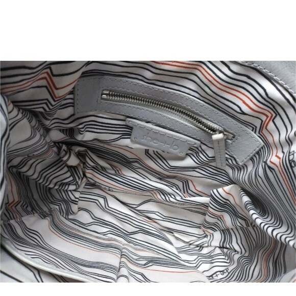 She + Lo Leather Hobo Shoulder Bag  Studs Tassel Boho Bag Gray Taupe - Picture 8 of 10